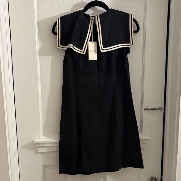 Doen Monroe Black Linen Sailor Dress - Picture 5 of 12